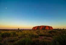 A picture of Uluru