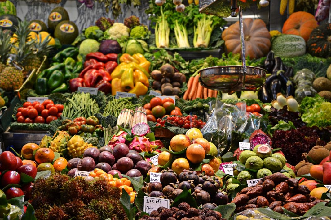 An array of colourful vegetables