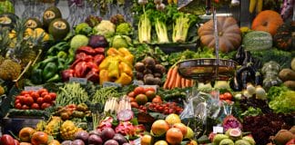 An array of colourful vegetables