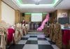 North Korean woman at a party venue
