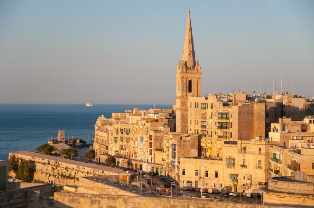 City view in Valletta