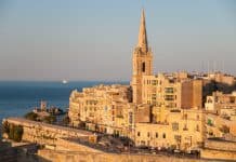 City view in Valletta