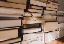 A pile of books
