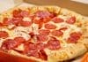 A pepperoni pizza