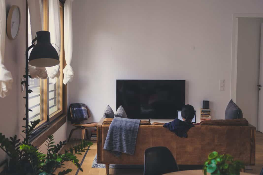 The inside of a flat
