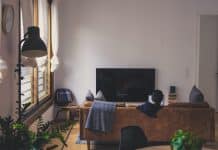 The inside of a flat