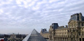 The Louvre museum from the outside