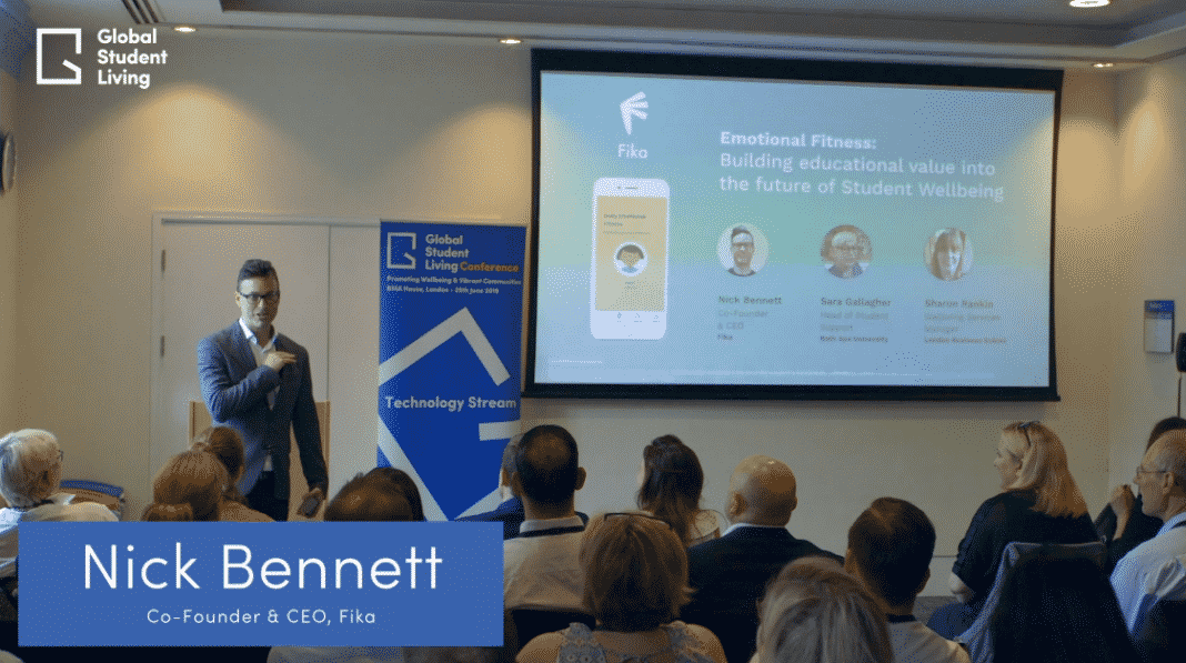 Fika CEO Nick Bennett presenting at the GSL Conference 2019