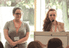 Leah Barfield and Lizz Brocklesby from Time to Change presenting at the GSL Conference 2018