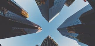 blue and black city buildings photography