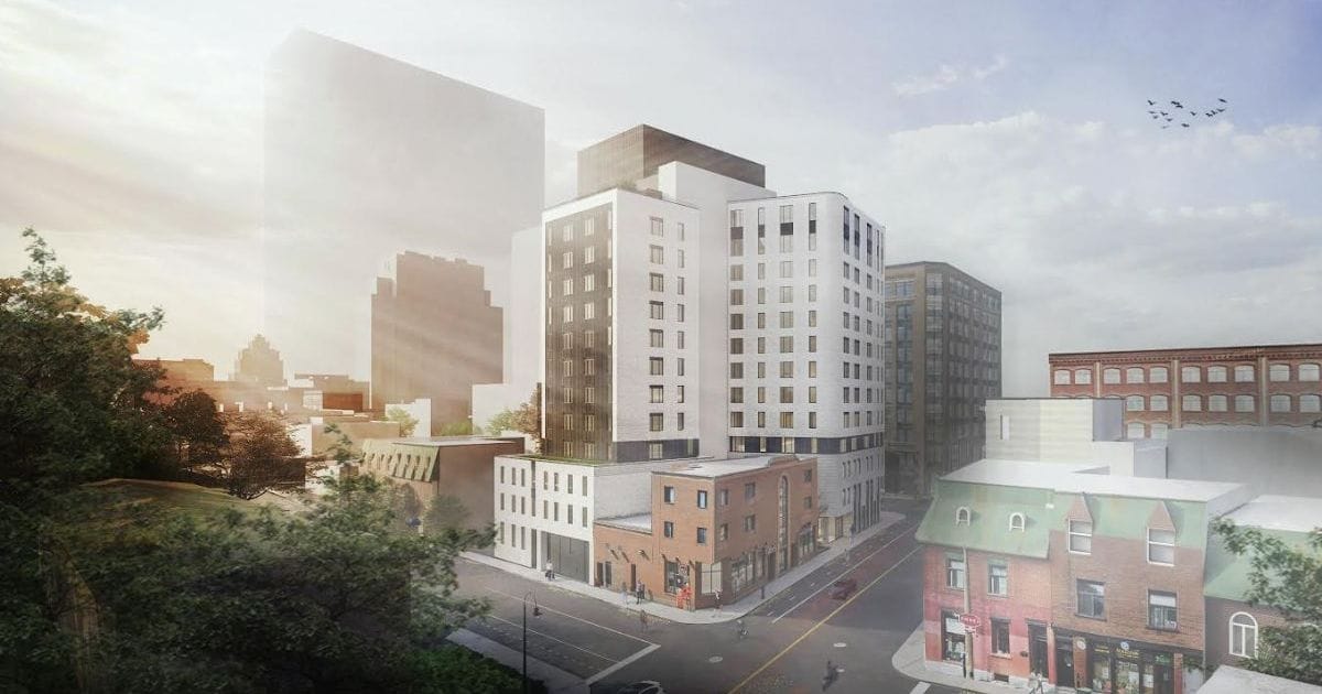 One hundred student housing units in the Quartier des spectacles