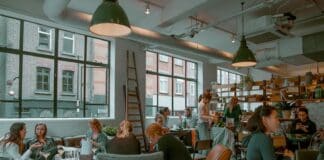 people inside restaurant