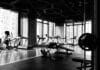 gym equipment inside room