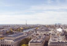 aerial photograph of city
