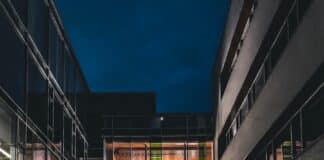 brown concrete building during nighttime